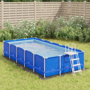 Pano para chão de piscinas 420x220 cm poliéster geotêxtil cinza pt9579