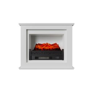 Kit de brans de chimean elétrico marco blanco e wall heatin decorativo