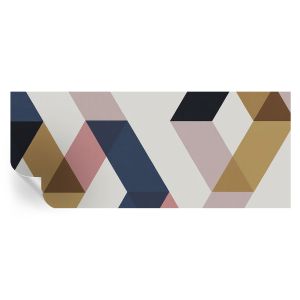 Papel de parede adesivo losangos coloridos 250x104 tulup