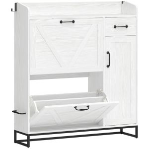 Sapateira 106,7x26x116 cm color blanco Homcom