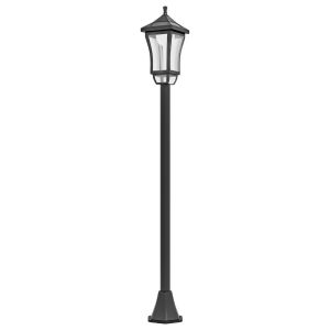 Candeeiro solar de jardim 15x15x127 cm abs e policarbonato Outsunny