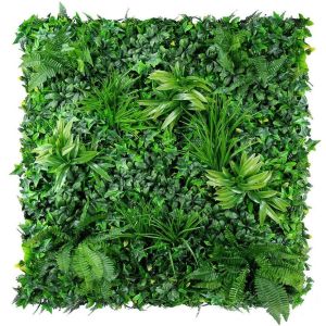 Jardim vertical artificial Jardin misterioso Ignífugo Verde 100x100 cm