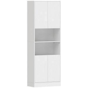 Alacena de cozinha 60x30x170 cm color blanco Homcom, casa - cozinha
