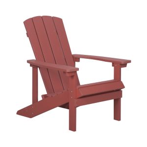 Cadeira de jardim adirondack vermelho