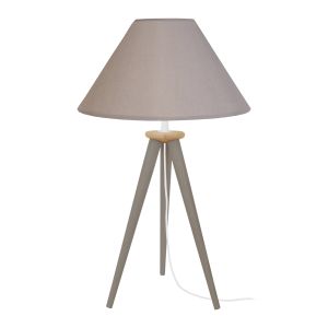 Candeeiro de mesa  madeira  arhus taupe d30 cm