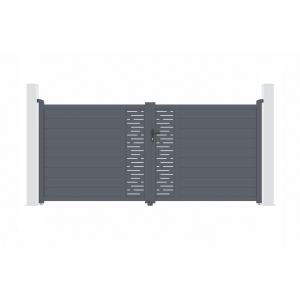 Pacote de portão de batente elétrico arlberg 3,5m a.160cm + ranger b150