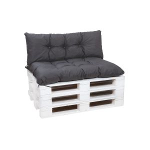 Almofadas de paletes exteriores 120x60x40cm almofadas jardim antracite