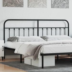 Cabeceira de cama 193 cm metal preto ptob3644