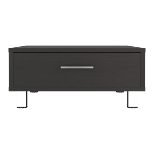 Mesa Auxiliar Beijing com Armazenamento Wengué 26,3x60x60cm