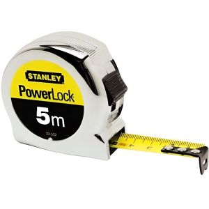 Fita métrica stanley powerlock 5m/19mm - fita mylar de alta proteção e anti