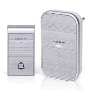 Aigostar ding ac campainha sem fio,ip44,36 melodias,3 volumes,1r+1t