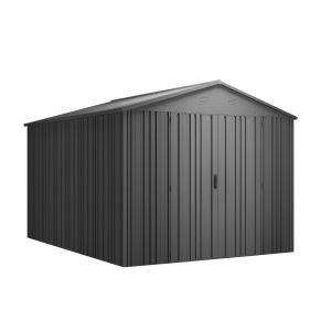 Abrigo de jardim metal 7,94m² pioneer y90 – estrutura autoportante robusta