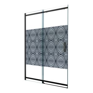 Ondee - porta uimi - portas de correr - acabamento preto mate - 120x210cm