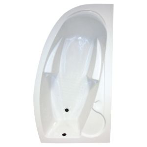 Ondee - banheira fany - 160x90cm - canto direito - abs e acrílico - branco