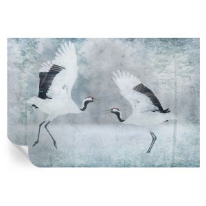 Papel de parede vinílico guindastes harmoniosos 104x152 tulup