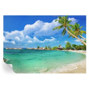 Papel de parede vinílico paraíso tropical 208x146 tulup