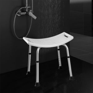 Kibath banco square, acabamento branco fosco, feito de abs