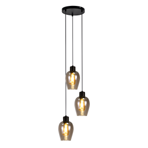 Nettlife luminária pendente preto E27 22x22