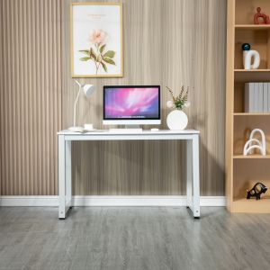 Mesa de escritório multiusos mdf e metal branco