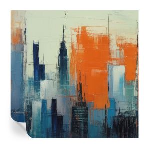Papel parede adesivo cidade abstrata 250x250 tulup