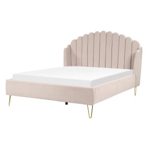 Cama tecido ambillou 140 x 200 cm creme claro