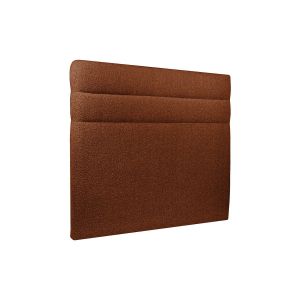 Cabeceira 135 cm lignes - terracota tecido bouclette - terracota