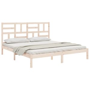 vidaXL estructura de cama sin colchón madera maciza 180x200 cm