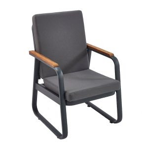 Wellhome cadeira de jardim cor madeira 63x60x91 cm