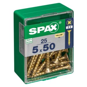 Tirafondo cabeza plana yellox - m - 5x50 mm