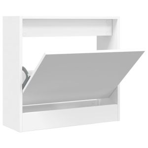vidaXL zapatero de madera de ingeniería blanco 60x21x57 cm