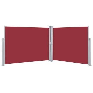 Toldo lateral retrátil 140x1000 cm vermelho