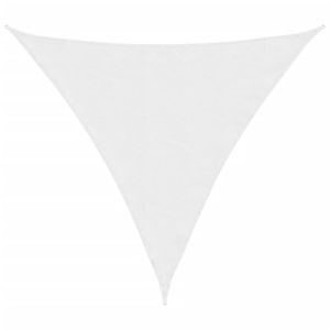 vidaXL toldo de vela triangular tela oxford blanco 3,6x3,6x3,6 m