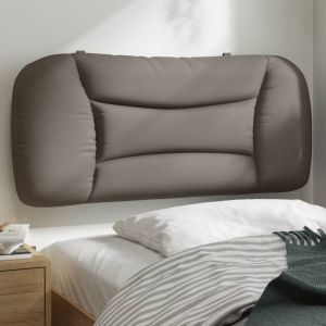 Almofadão de cabeceira 90 cm tecido cinzento-acastanhado ergft8174
