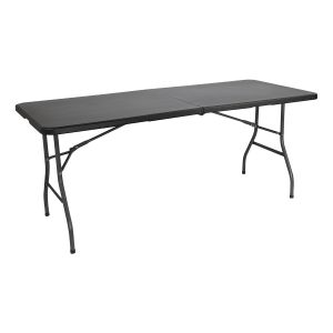 Mesa dobrável 180cm retangular branco restauração 7house