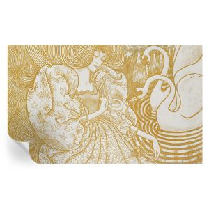 Papel de parede vinílico elegância feminina 416x254 tulup