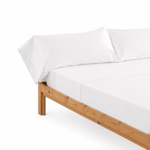 Conjunto de lençóis design branco cama 200cm (4 peças) donegal collections