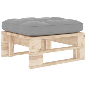 vidaXL otomana de jardín de palets madera de pino impregnada
