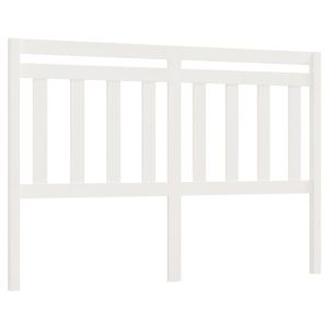 vidaXL cabecero de cama madera maciza de pino blanco 126x4x100 cm