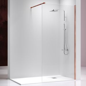 Painel fixo de box fresh rose ouro rosa - 78/79 cm