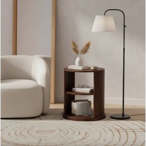 Artisan furniture mesa lateral em madeira maciça ventura