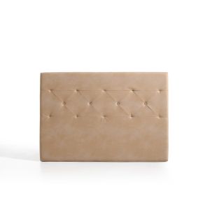 Cabeceira zafiro para cama de 90 de tela camel 115x115x8. Matris
