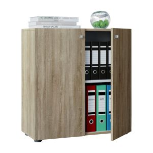 Gabinete de oficina lona roble sonoma  an. 70 x al. 74 x p. 40 cm