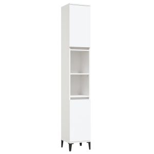 Armário casa de banho 30x30x190 cm derivados de madeira branco