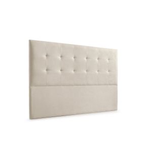 Cabeceira estofada atenea aqualine 160x120x8 cm - bege torrado - moonia