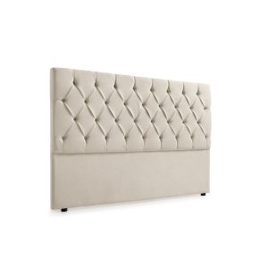 Cabeceira estofada capri aqualine 145x120x12 cm - bege torrado - moonia