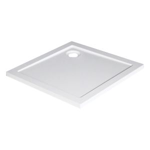 Ondee - base de duche antiderrapante bull - 80x80cm - smc - branco