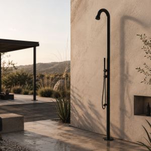 Chuveiro em aço inoxidável 316l para uso exterior sined shower bosa bl
