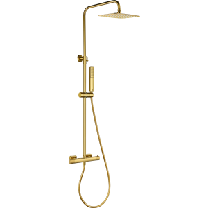 Conjunto de duche termostático firenze ouro escovado [ imex® ]