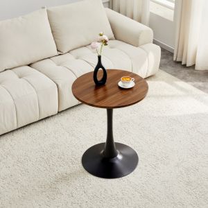 Mesa de centro redonda preto nogal 72x60x60cm