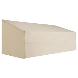 Capa protetora para móveis de jardim tecido oxford bege 218x111x63-101 cm